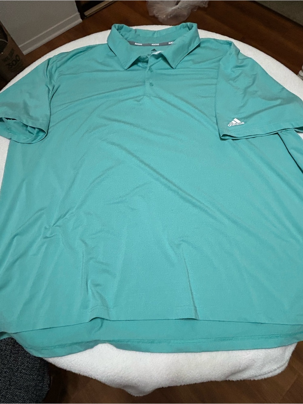 adidas Men’s Aqua/Turquoise Performance Polo